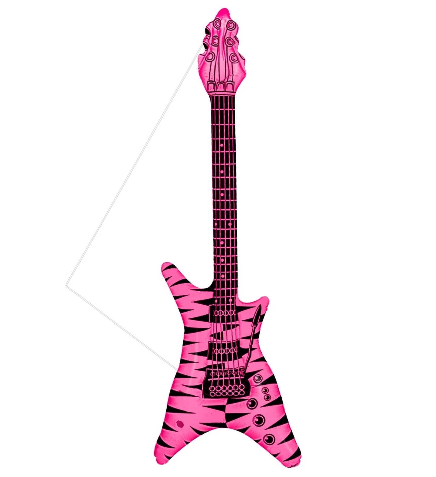 Guitarra Eléctrica Hinchable Rock Rosa Complementos Rockeros y Moteros Widmann